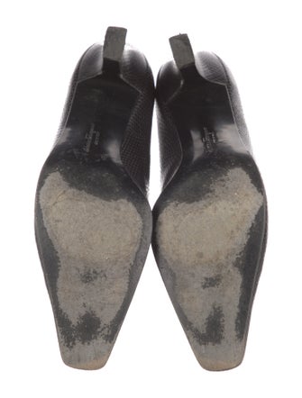 Salvatore Ferragamo Gancini Logo Embossed Leather Loafers