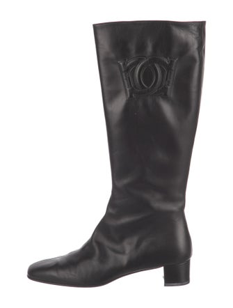 Salvatore Ferragamo Leather Riding Boots