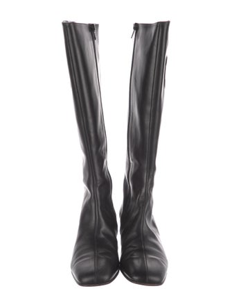 Salvatore Ferragamo Leather Riding Boots