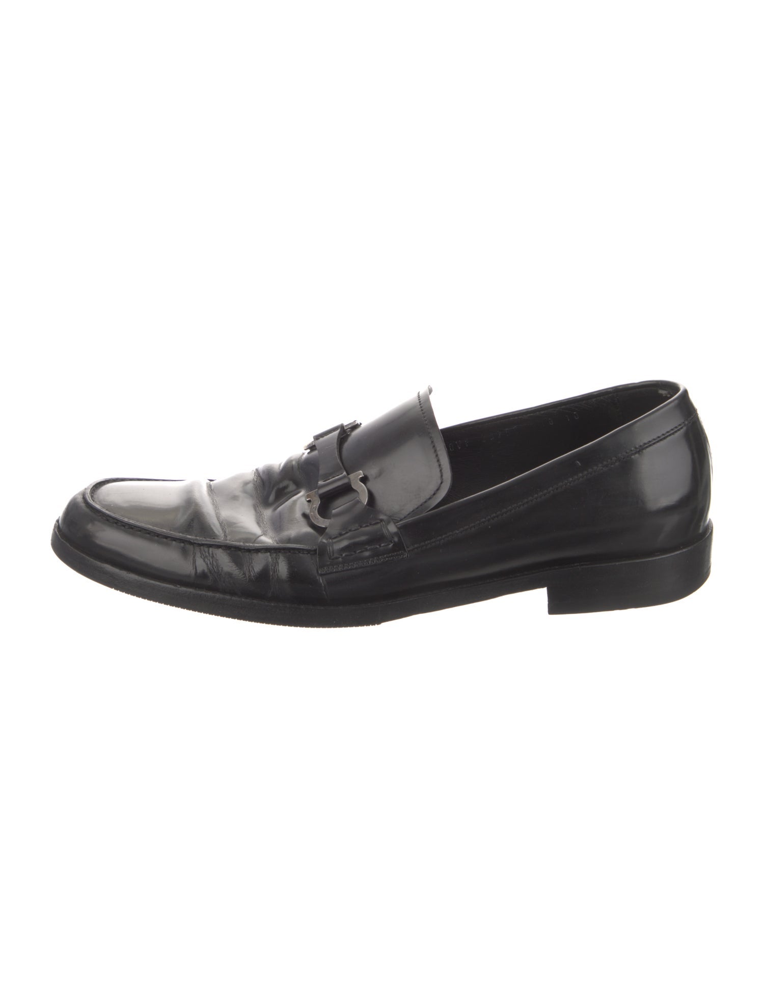Salvatore Ferragamo Patent Leather Dress Loafers