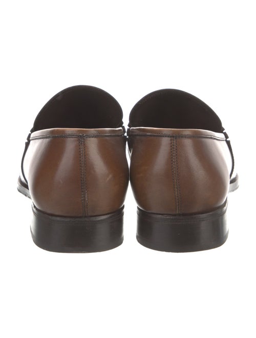 Salvatore Ferragamo Gancio Logo Leather Dress Loafers