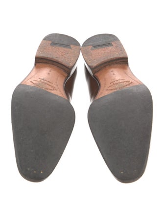 Salvatore Ferragamo Gancio Logo Leather Dress Loafers