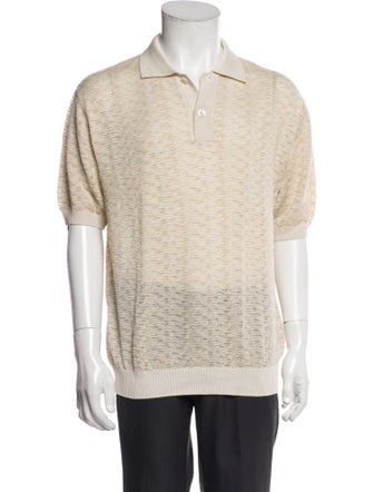 Salvatore Ferragamo Collar Short Sleeve Polo Shirt