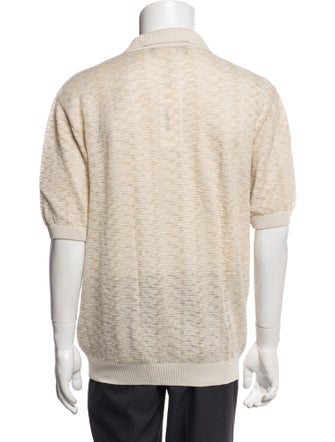 Salvatore Ferragamo Collar Short Sleeve Polo Shirt