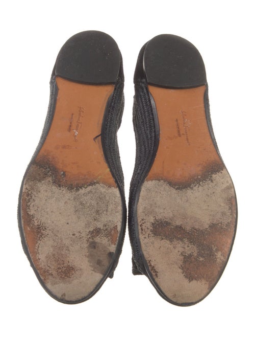 Salvatore Ferragamo Straw Flats