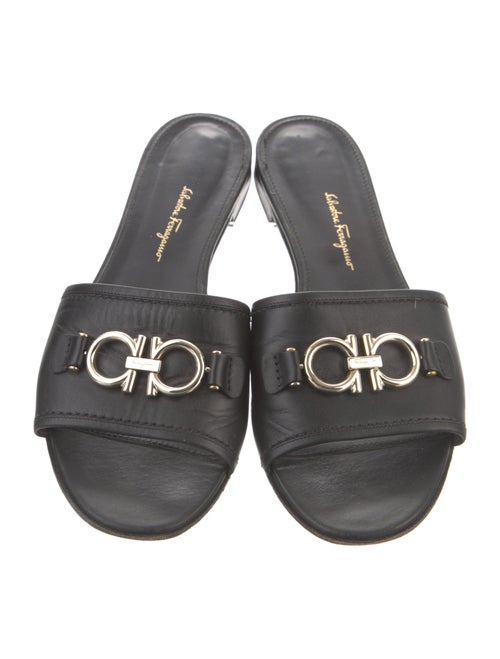 Salvatore Ferragamo Leather Slides