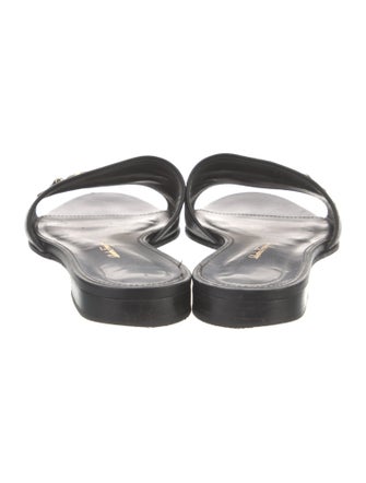 Salvatore Ferragamo Leather Slides