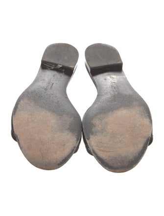 Salvatore Ferragamo Leather Slides