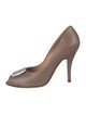 Salvatore Ferragamo Vara Bow Accent Leather Pumps