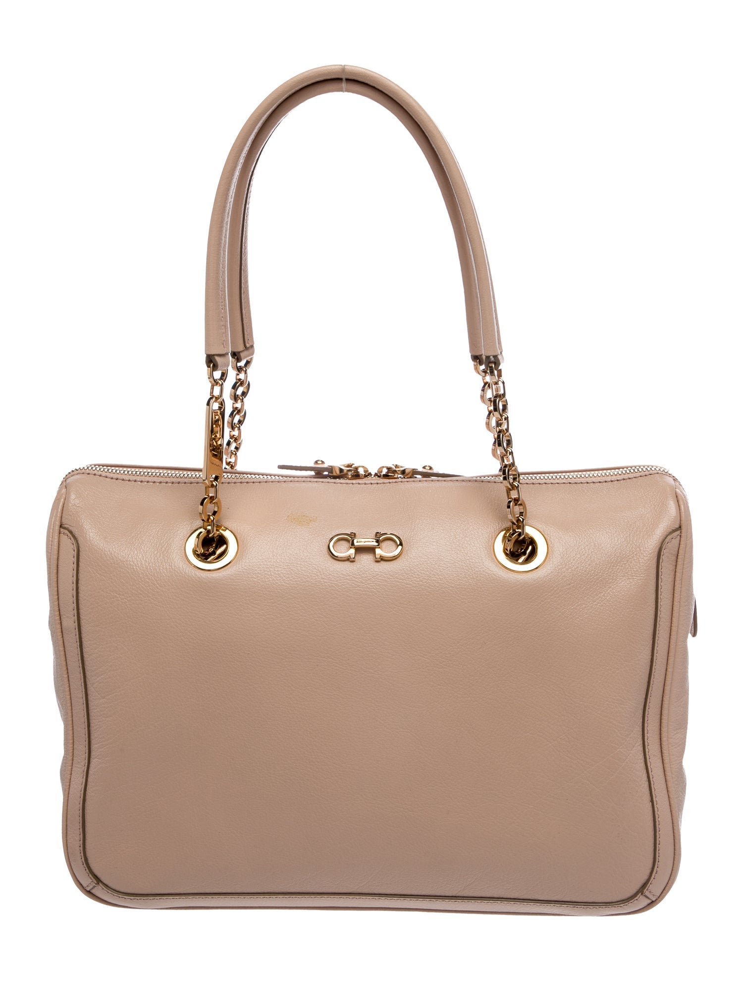 Salvatore Ferragamo Leather Top Handle Bag