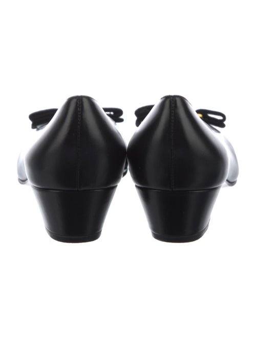 Salvatore Ferragamo Vara Bow Accent Leather Pumps