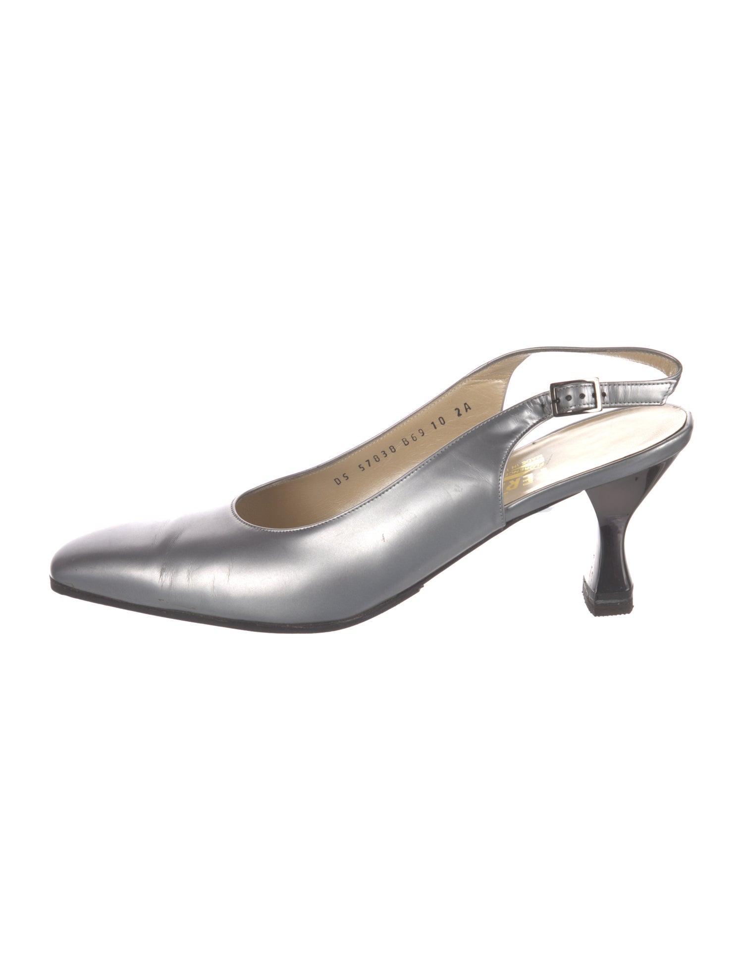Salvatore Ferragamo Leather Slingback Pumps