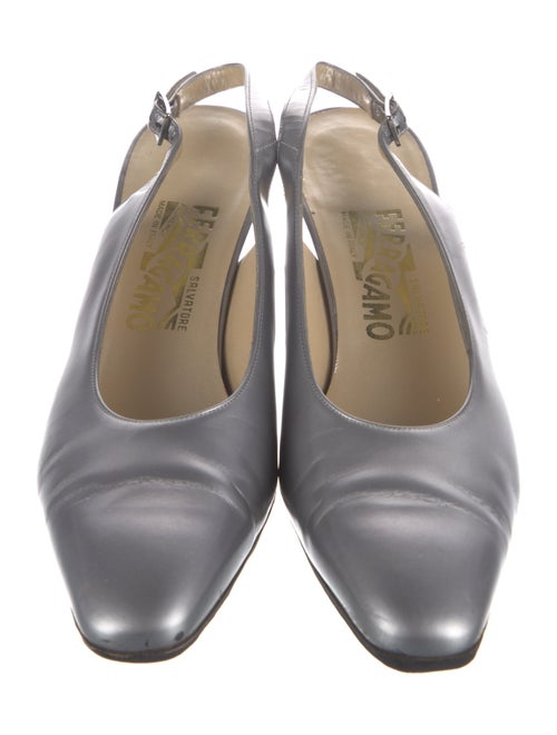 Salvatore Ferragamo Leather Slingback Pumps