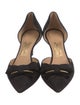 Salvatore Ferragamo Suede Bow Accents D'Orsay Pumps