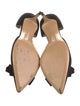 Salvatore Ferragamo Suede Bow Accents D'Orsay Pumps