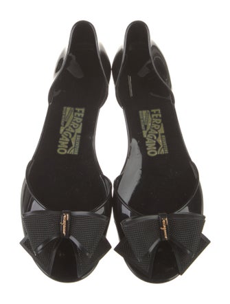 Salvatore Ferragamo Bow Accents Slides