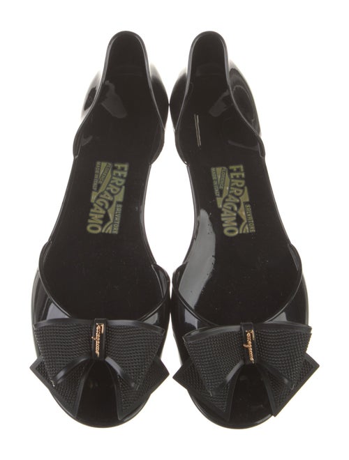 Salvatore Ferragamo Bow Accents Slides
