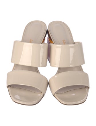 Salvatore Ferragamo Patent Leather Slides