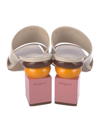 Salvatore Ferragamo Patent Leather Slides