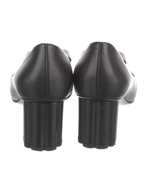 Salvatore Ferragamo Leather Bow Accents Pumps