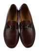 Salvatore Ferragamo Gancini Logo Leather Loafers