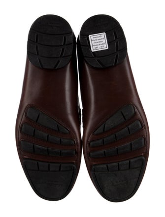 Salvatore Ferragamo Gancini Logo Leather Loafers
