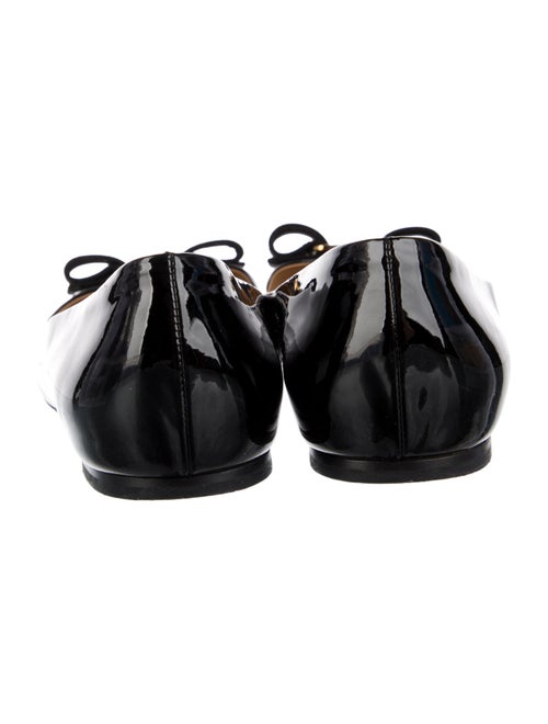 Salvatore Ferragamo Vara Bow Accent Patent Leather Ballet Flats