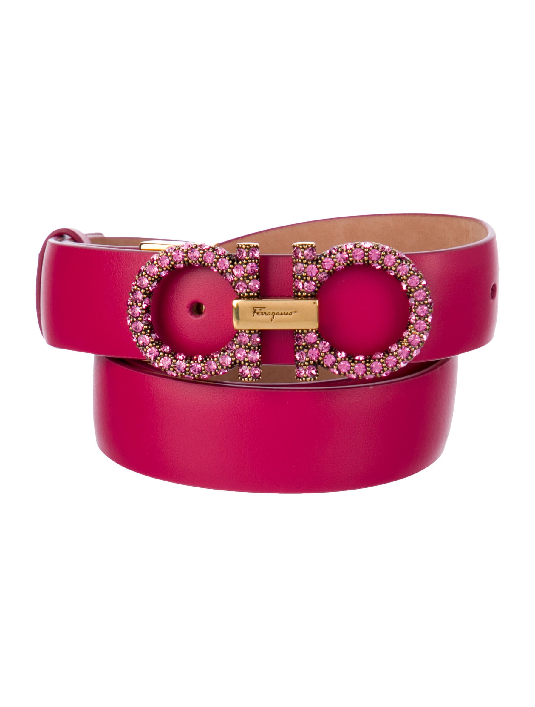 Salvatore Ferragamo Skinny Leather Belt