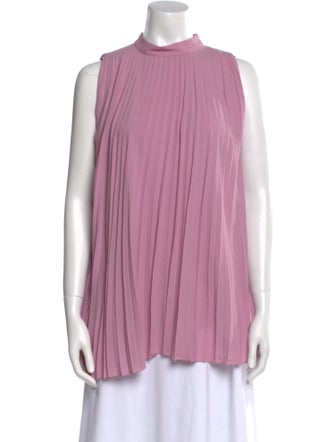 Salvatore Ferragamo Silk Mock Neck Tunic