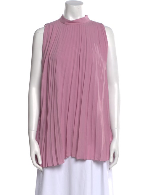 Salvatore Ferragamo Silk Mock Neck Tunic