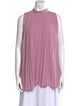 Salvatore Ferragamo Silk Mock Neck Tunic