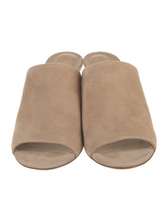 Salvatore Ferragamo Suede Slides