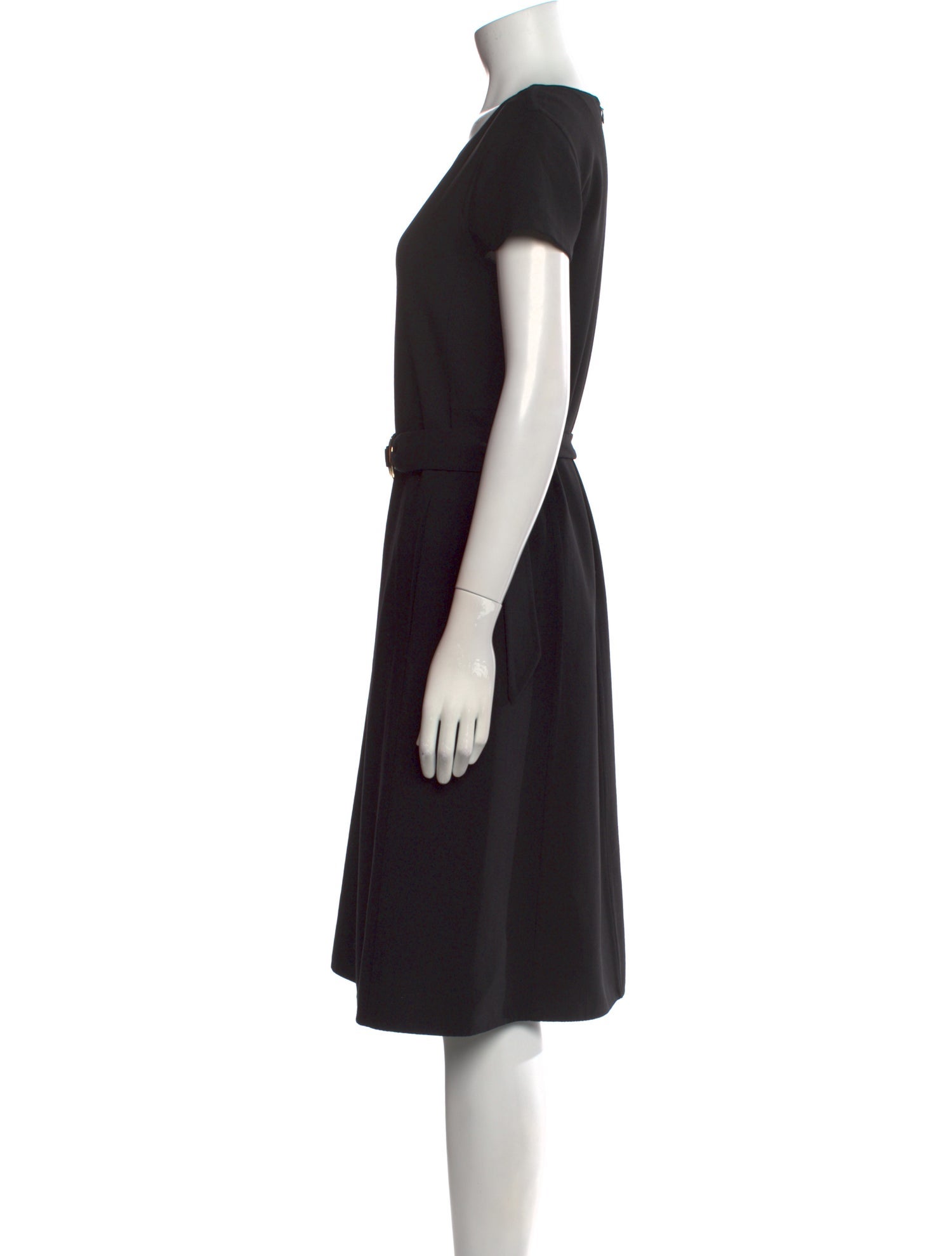 Salvatore Ferragamo Virgin Wool Midi Length Dress w/ Tags