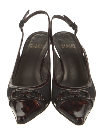 Salvatore Ferragamo Leather Slingback Flats