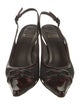 Salvatore Ferragamo Leather Slingback Flats
