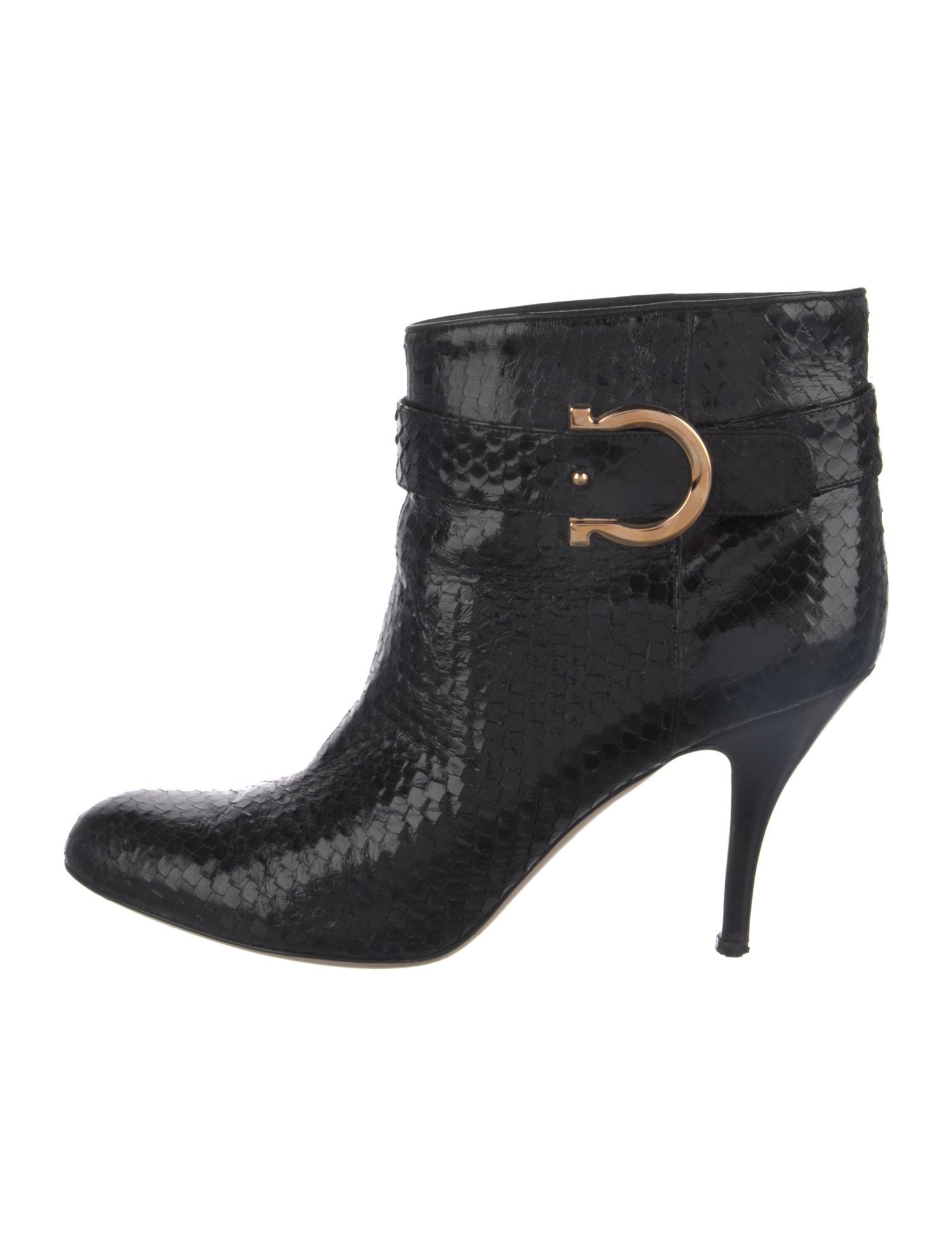 Salvatore Ferragamo Snakeskin Animal Print Boots