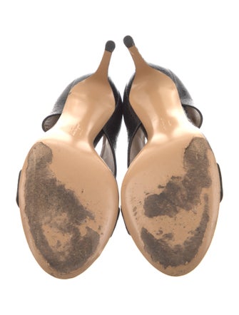 Salvatore Ferragamo Vara Bow Accent Patent Leather T-Strap Pumps