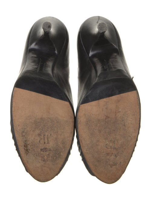 Salvatore Ferragamo Leather Animal Print Pumps