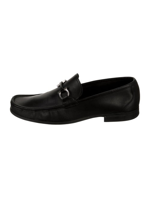 Salvatore Ferragamo Gancini Logo Leather Dress Loafers