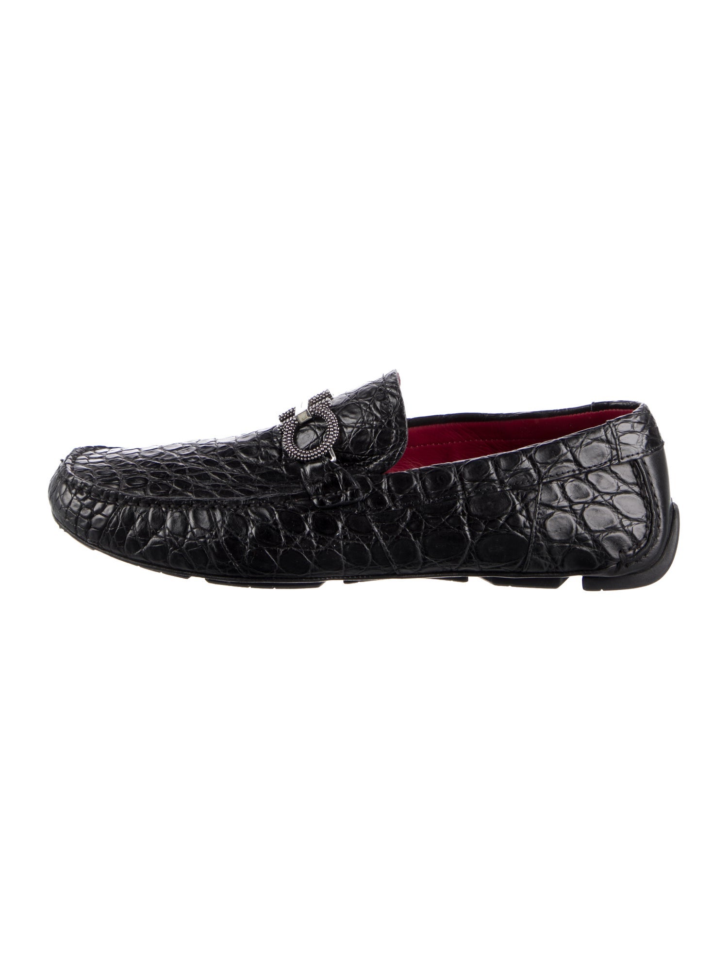 Salvatore Ferragamo Crocodile Drivers