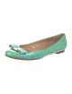 Salvatore Ferragamo Vara Bow Accent Patent Leather Flats