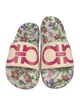 Salvatore Ferragamo Rubber Floral Print Slides