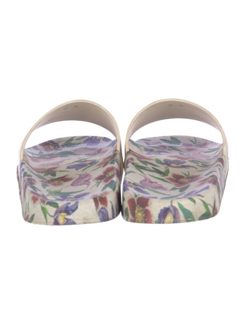 Salvatore Ferragamo Rubber Floral Print Slides