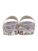 Salvatore Ferragamo Rubber Floral Print Slides