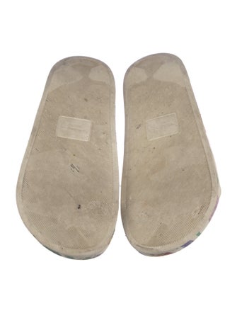 Salvatore Ferragamo Rubber Floral Print Slides