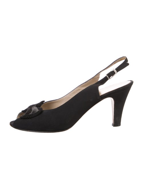 Salvatore Ferragamo Bow Accents Slingback Pumps