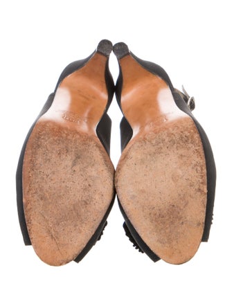 Salvatore Ferragamo Bow Accents Slingback Pumps