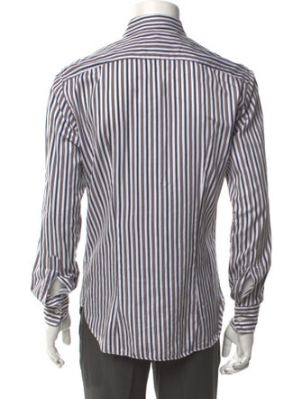 Salvatore Ferragamo Striped Long Sleeve Shirt