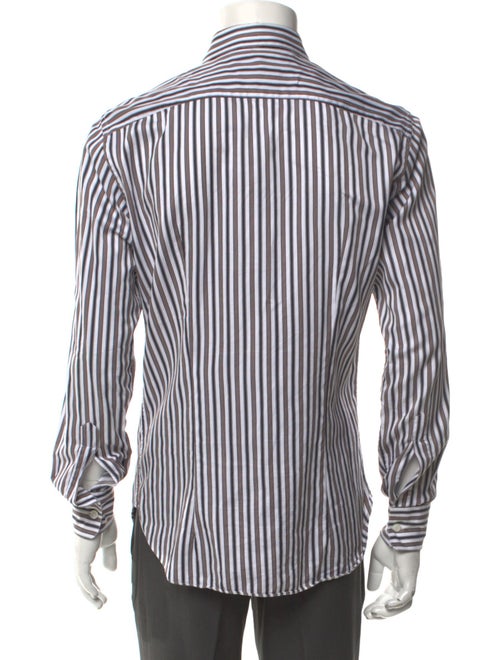 Salvatore Ferragamo Striped Long Sleeve Shirt