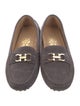Salvatore Ferragamo Gancini Logo Suede Loafers